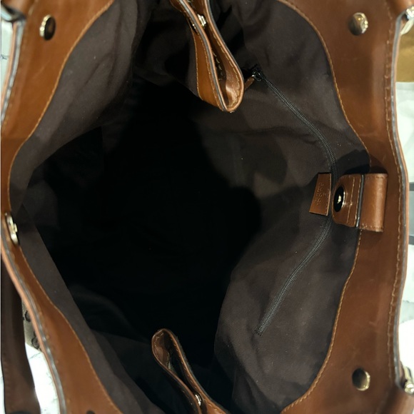 Gucci Monogram Sukey Tote- Large- Brown